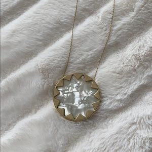 House of Harlow white Sunburst necklace